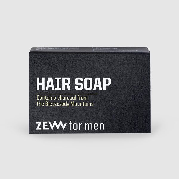 schuintrekken eindpunt strip Hair Soap | with charcoal - ZEW for men