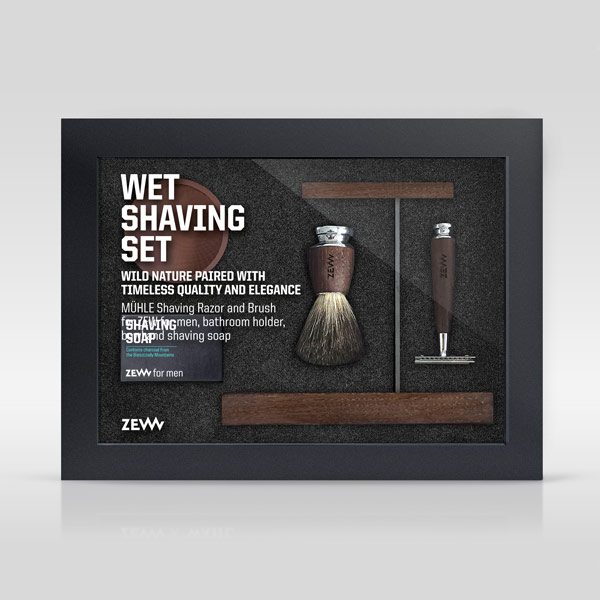 Wet shaving set